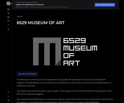 6529 Museum desktop screenshot