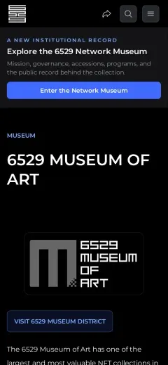 6529 Museum mobile screenshot