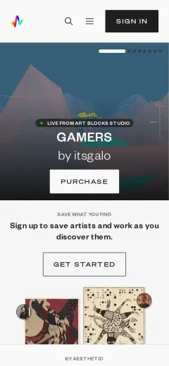Art Blocks mobile screenshot