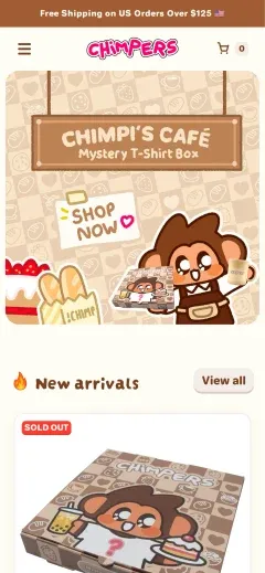 Chimpers mobile screenshot