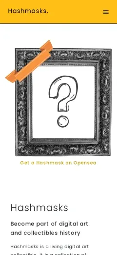 Hashmasks mobile screenshot