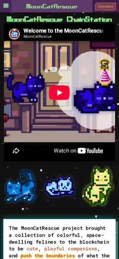 MoonCatRescue ChainStation mobile screenshot
